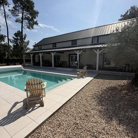 14pers - Piscine & Jacuzzi - 40min Des Plages فيلة Pissos